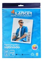 Comprar Papel Fotográfico Satinado A4 Lancer 260gr Funda 10 Unidades