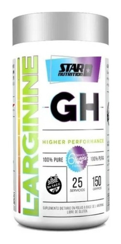 Arginina Gh De Star Nutrition 150 Grs Oxido Nitrico Polvo
