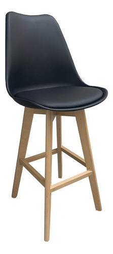 Banqueta Tulip Eames Con Base De Madera Taburete X4 Cocina