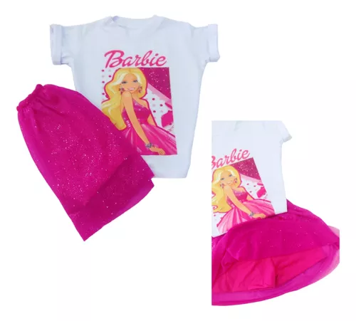 Conjunto da Barbie/ Roupa infantil/ Festa /aniversário/