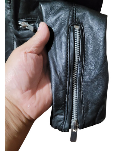 Campera De Cuero Marca Mango (Usado)