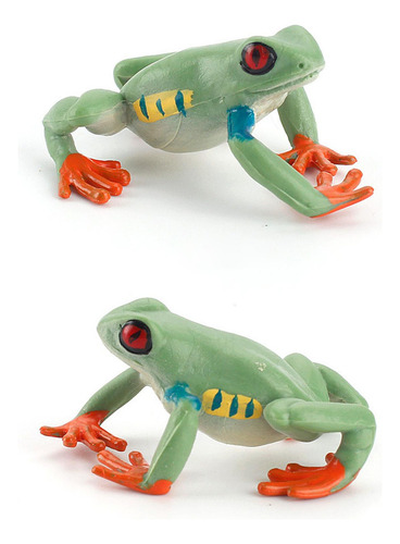 Figuras De Juguete De Rana Realista De 7 Uds., Modelo Animal