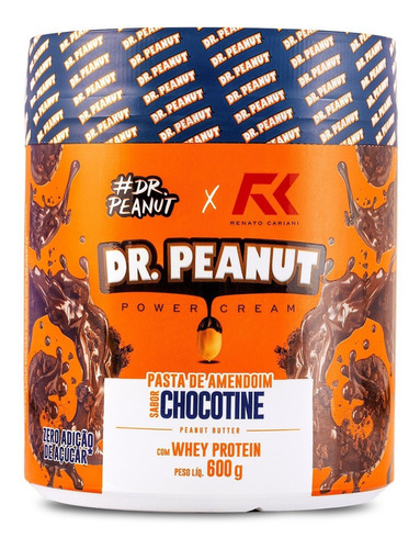Suplemento en pasta Dr. Peanut  Power cream mantequilla de maní sabor chocotine en pote de 600mL