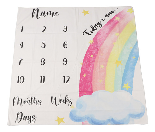 Manta Decorativa Multifuncional Para El Mes De Baby Mileston