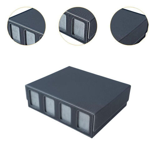 * Caja Para Baraja De Cartas, Caja De Negro Color Gris