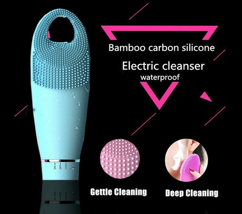 Imagen 6 de 8 de Cepillo Limpieza Masaje Facial Instrumento Eléctrico Silicon Sonico
