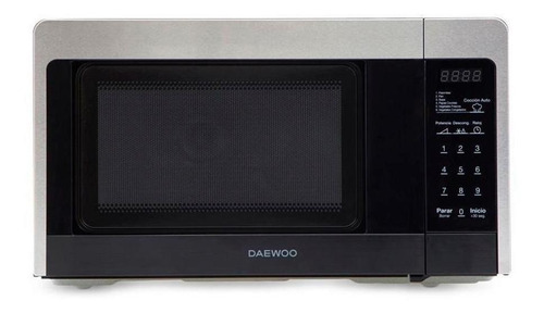 Microondas Daewoo KOR-665 negro y acero inoxidable 220V