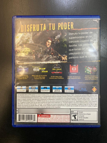 Infamous: Second Son Standard Edition Sony Ps4 Físico (Usado)