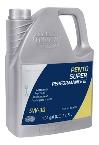 Aceite Motor Pentosin 5w30 Hpiii 100% Sintético 5l