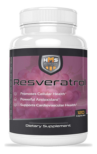 Resveratrol 1400 Mg 120 Cápsulas De Alta Potencia