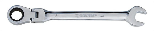 Chave Combinada Com Catraca Cabeça Flexível 22mm - Belzer - Cor Prateado