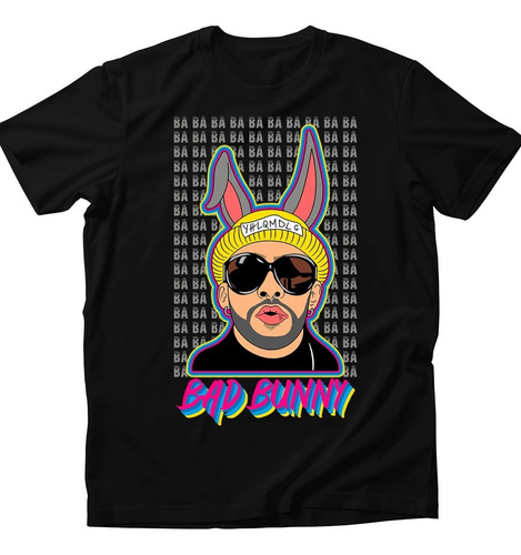 Imagen 1 de 2 de Playera Bad Bunny Music