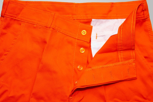 Imagen 2 de 3 de Pantalon Clasico Grafa 70 Color Naranja Sifega