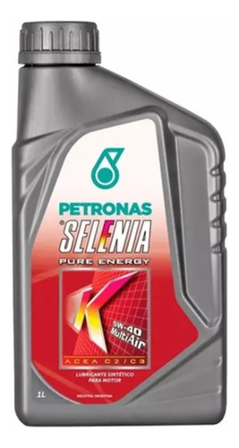 Aceite Selenia Pure Energy 5w40 Original Fiat X 1 L - Parat