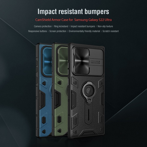 Imagen 5 de 5 de Samsung Galaxy S22 Ultra Carcasa Nillkin Camshield Armor