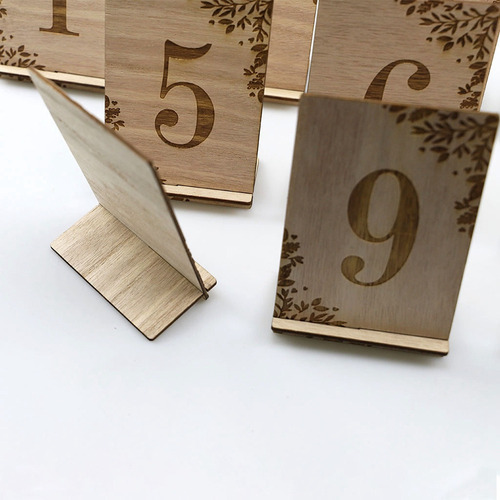 10 Letreros De Madera Con Números De 1 A 10 Números Para Mes