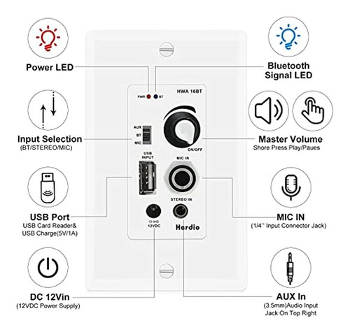 , 15 Efectos De Sonido De Tambor, Graves En Auge De 25 W, Lu