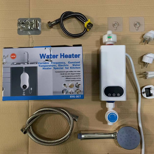 Aquecedor Instant Step, conjunto de caldeiras Step com chuveiro branco