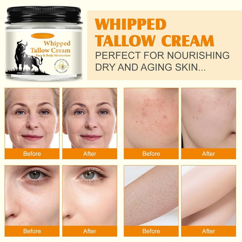 - Crema De Sebo De Res Y Miel For La Piel, Crema Hidratante