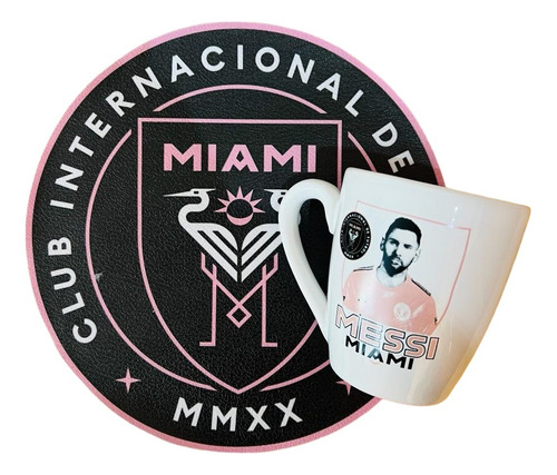 Set Combo Taza Messi Inter Miami Fc - Cerámica - Individual