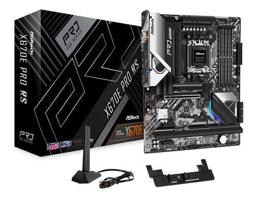 Placa Mãe Asrock Pro Rs X670e, Amd Socket Am5 Atx, 4xddr5 Cor Preto