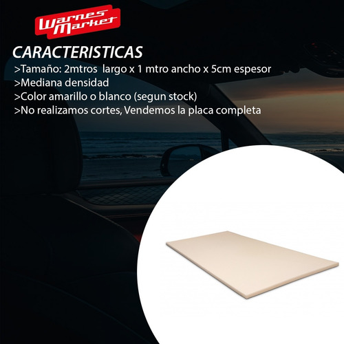 Imagen 2 de 8 de Plancha De Goma Espuma De 2mtros X 1mtro De 5 Cm De Espesor