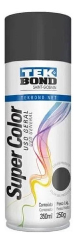 Pintura Aerosol Tekbond Secado Rapido 350 Ml Color Grafito