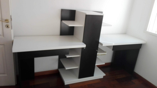 Escritorio Juvenil Doble Biblioteca Organizador Moderno