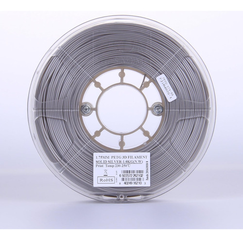 Esun 3d 1.75mm Sólido Plata Filamento Impresora Petg 3d Fil