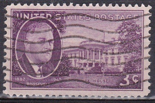 1983 Sellos Postales De Los Ee. Uu. - 3c Purple Roosevelt Y 