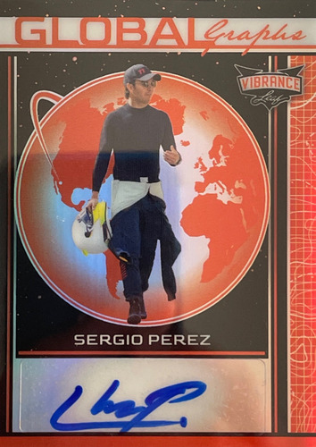 Autografo De Sergio Checo Perez Tarjeta Autografiada 5 De 6 (Usado)