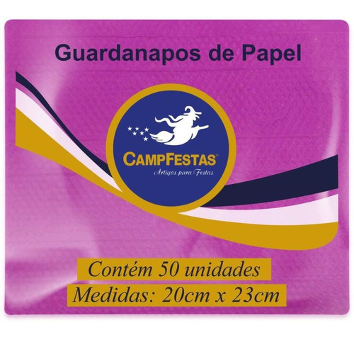 Guardanapo De Papel Pink 19,5x22,5cm 50f