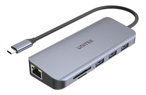 Hub Multipuerto Usb C 9 En 1 Hdmi Vga Sd Rj45 Usb 3.0 Unitek