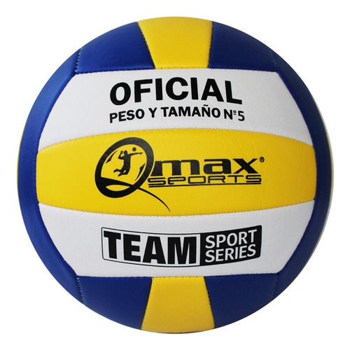 Balón De Voleyball Qmax Color Azul/amarillo