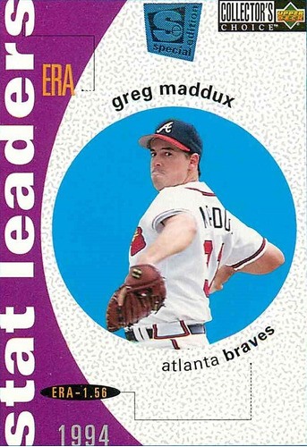 Mlb Greg Maddux - Collector´s Choice S E Stat Leaders 95 