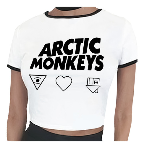 Remera Artic Monkey  Crop Top Mujer