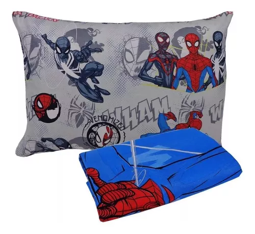 Jogo de Cama 2pç Microfibra Homem Aranha Spider Man Solteiro