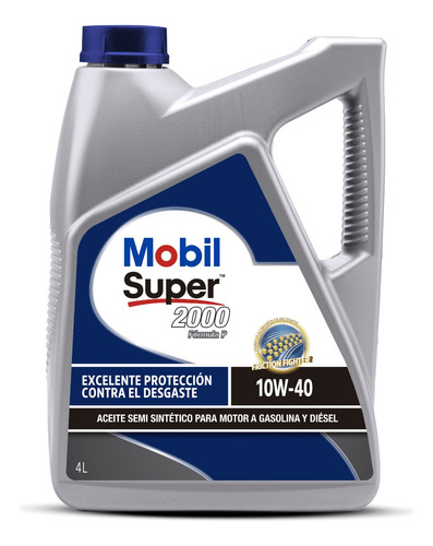 Aceite 10w40 Semisintetico Super 2000x3 Mobil 4 L