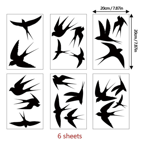 / Pegatinas De Pájaros Pegatinas De Ventana Anticolisión 6