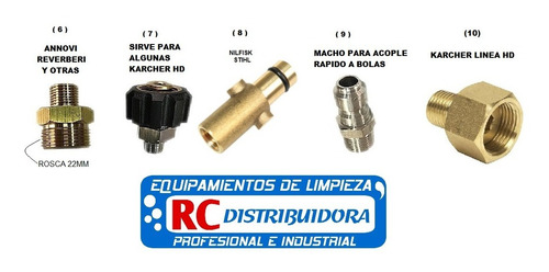 Acople Adaptador Foam Lance Gamma Karcher Black Annovi Etc