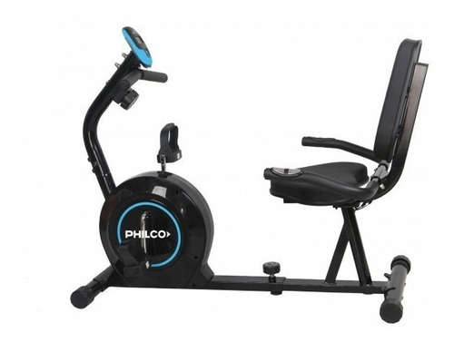 Imagen 1 de 1 de Bicicleta fija Philco VK61063 horizontal negra y azul