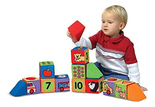 Melissa - Doug K.s Kids Match Y Build Soft Blocks Set