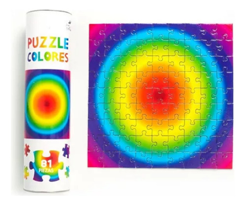 Puzzle Rompecabezas Colores Arco Iris 81 Piezas Jc
