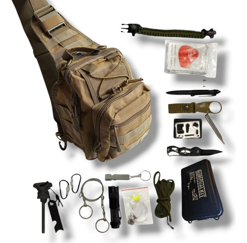 Mochila Supervivencia Kit Táctico Militar Multifuncion Kx65