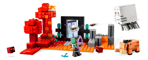 Lego Minecraft Emboscada No Portal Do Nether 21255 352pcs