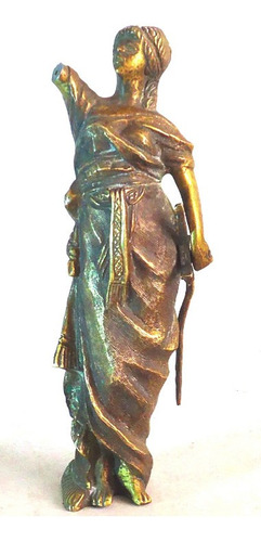 La Justicia Bronce Macizo Antiguo, 23 Cm. Incompleta,chilena