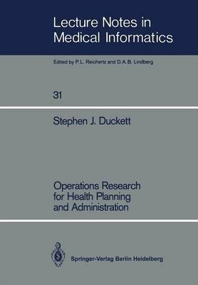 Libro Operations Research For Health Planning And Adminis...