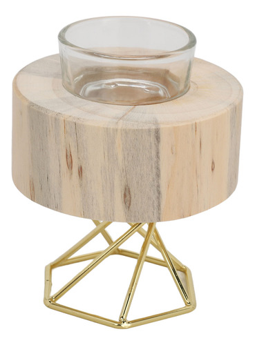 Candelabro De Madera, Soporte Decorativo Para Velas