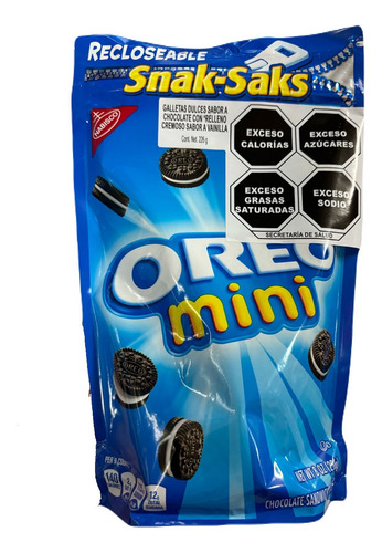Galletas Oreo Chocolate Nabisco 226g Snack Mini