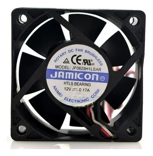 Ventilador Cooler 60x60x25 12v Jamicon Alta Qualidade